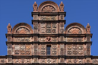 Terracotta facade at Schwerin Castle