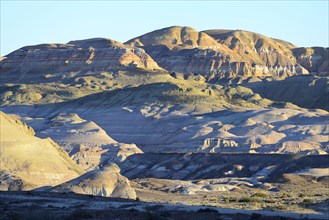 Colourful desert landscape in the Moon Valley