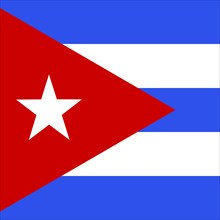 Official national flag of Cuba
