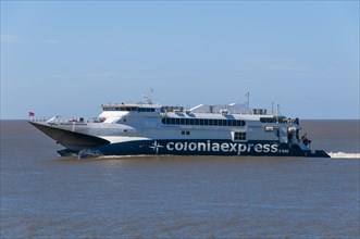 Ferry on the Rio de la Plata between Buenos Aires