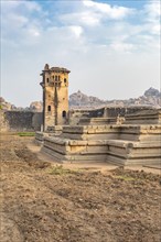 Watchtower and remains of a palace