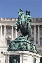 Prince Eugene Monument at Heldenplatz in front of the Hofburg Imperial Palace