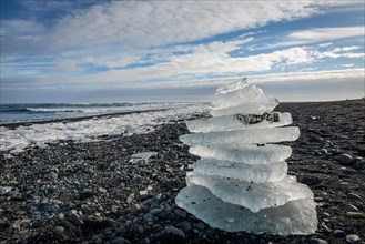 Stacked ice floes