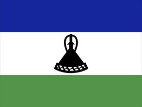 Official national flag of Lesotho