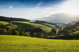 View of hilly landscape