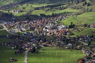 View of Bad Hindelang in the Ostrachtal