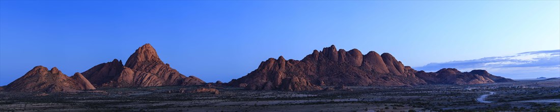 Panorama of Spitzkoppe and Pontok mountains