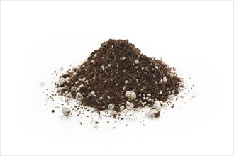 Germination media or soilless growing potting mix of coconut coir