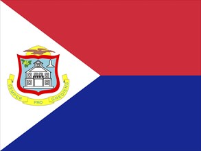 Official national flag of Dutch part Sint Maarten