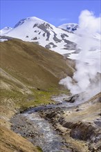Brook with steam source behind Fannborg and Snaekollur