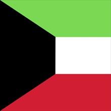 Official national flag of Kuwait