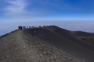 Ascent Torre del Filosofo to the volcano Etna