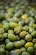 Green olives with oil