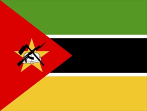 Official national flag of Mozambique