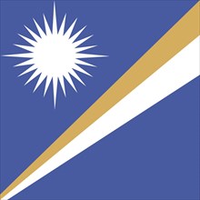 Official national flag of the Marshall Islands