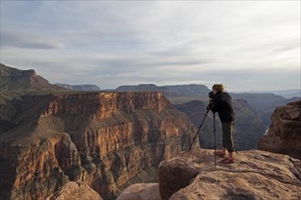 Photographer at the Grand Canyon, Toroweap Point