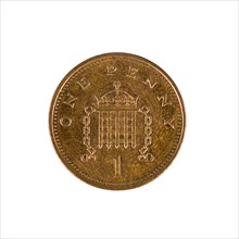 British one penny coin