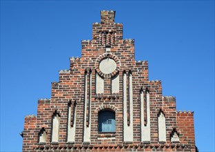 Stepped gable on the Latin school from 16th century
