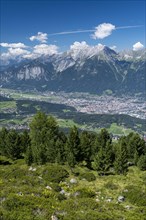 View from Patscherkofel of northern chain of the Alps
