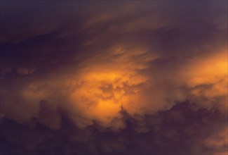 Cumulonimbus cloud in the evening