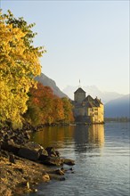 Chillon Water Castle at Lake Geneva