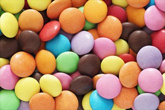Colourful chocolate candy sweets