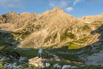 Hikers on rocks