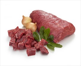 Raw beef stew