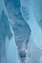 Ice in the glacier cave