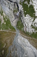 High valley with a river