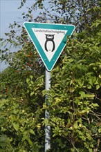 Landscape conservation area sign
