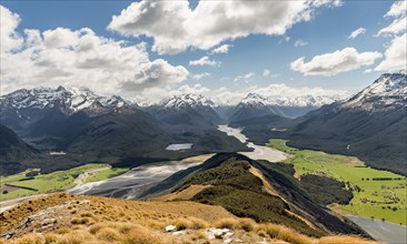 View on Dart River and mountain scenery