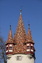 Colored roof on Diebsturm