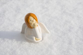 Angel figure in the snow