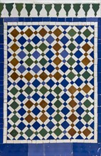 Close-up of zellij mosaic