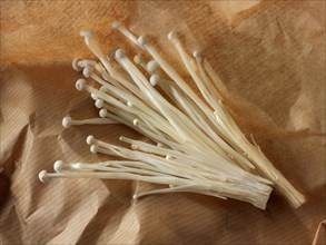 Enokitake or Golden Needle mushrooms