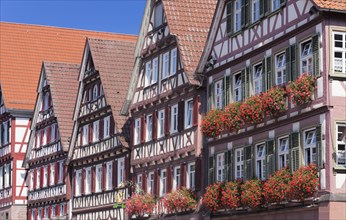 Historical half-timbered houses on the market square