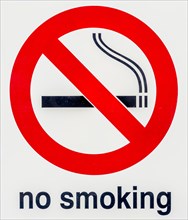 Lettering no smoking