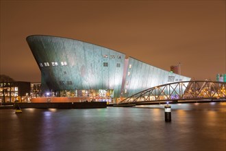 Nemo Science Museum at night