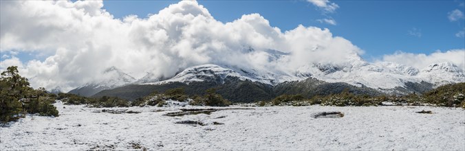 Mountain landscape at the summit of Key Summit