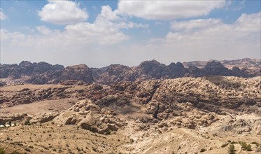 View of Siq gorge to the Nabataean city of Petra