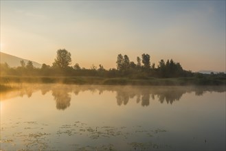 Sunrise at the Zirknitz Lake