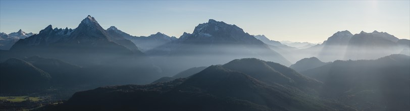 Panorama of the Berchtesgaden Alps