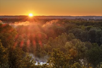 Sunrise over Isar