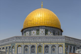 Mosaic decorated facade and golden dome