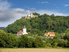 Donaustauf with castle ruins
