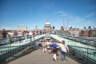 Millenium Bridge and St Paul's Cathedral