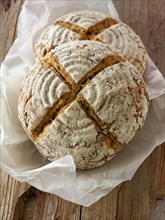 Artisan sour dough wholemeal seed bread with white
