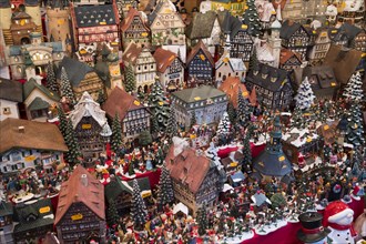 Miniature houses as Christmas decorations