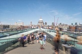 Millenium Bridge and St Paul's Cathedral